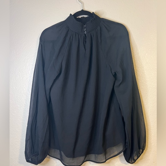 NEW Joie Limited Edition Ladies Long Sleeve Smocked Blouse Size M $278 Retail - Picture 5 of 10